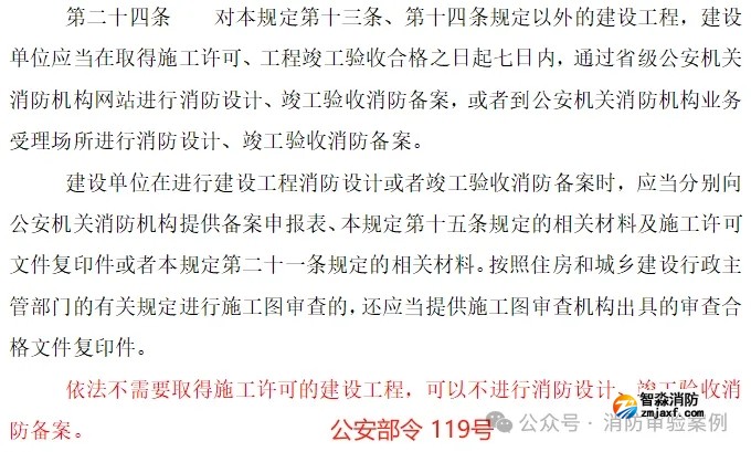 不需辦理住建消防審驗的六大類工程